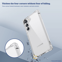 Thumbnail for Samsung Galaxy S24 Compatible Anti-shock Case Cover - Transparent