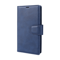 Thumbnail for Samsung Galaxy S24 Compatible Case Cover With 2-in-1 Detachable Magnetic Flip Leather Wallet - Navy