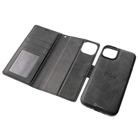 Thumbnail for iPhone 16 Compatible Case Cover With Leather Flip Wallet - Brown