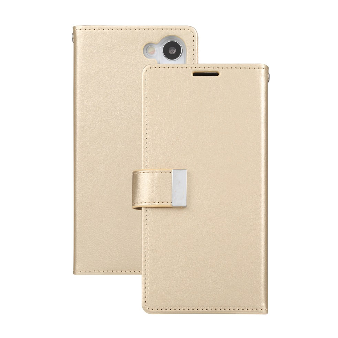 Samsung Galaxy S24 Plus Compatible Case Cover With Premium Rich Diary - Gold