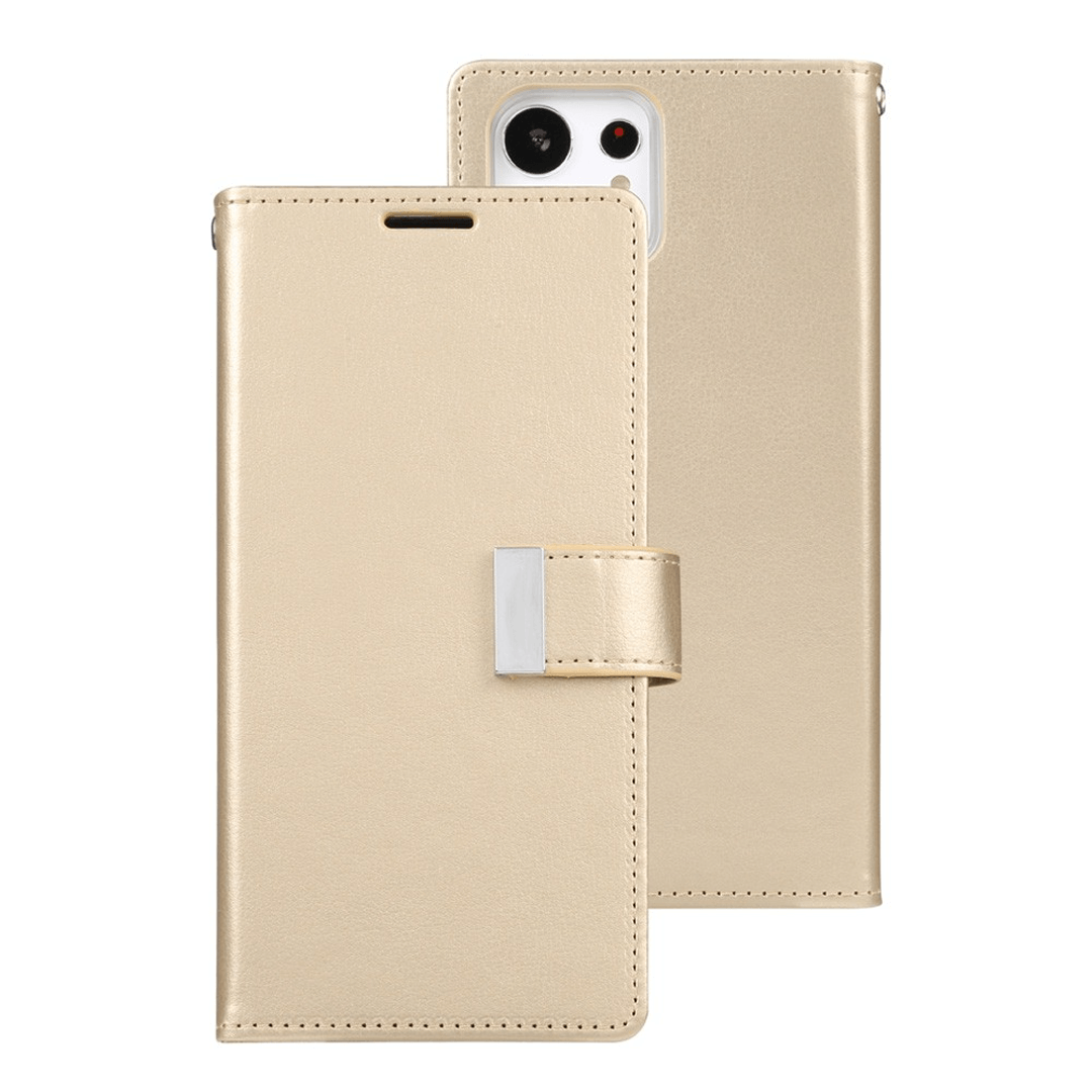 Samsung Galaxy S24 Ultra Compatible Case Cover Made Of Rich Diary - Rose Gold