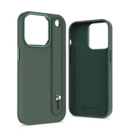 Thumbnail for   iPhone 14 Plus Compatible Case Cover With Hand Belt And Metal Camera Lens - Green