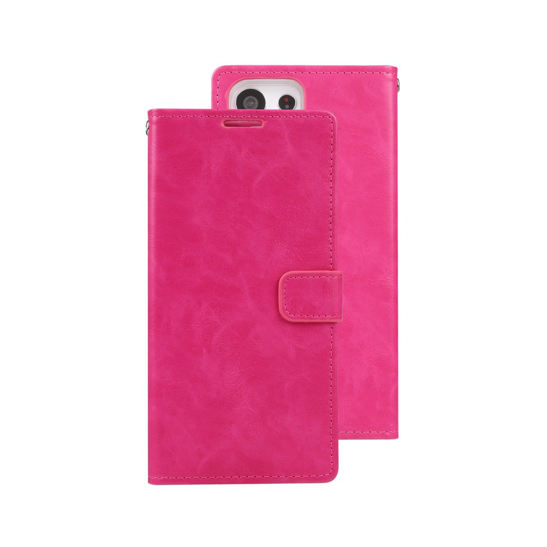 Samsung Galaxy S23 Plus Compatible Case Cover With Blue Moon Diary - HotPink