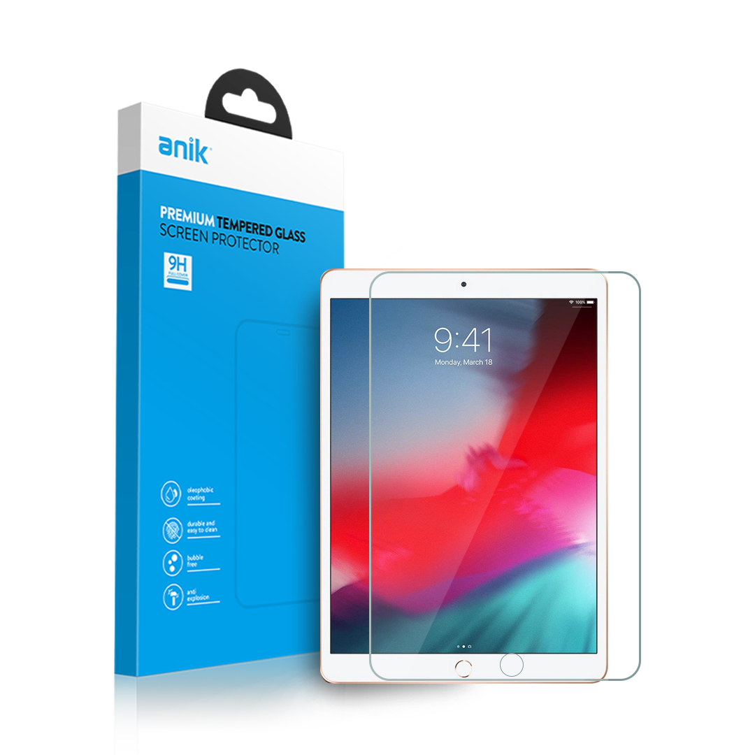 Anik Premium Full Edge Coverage High-Quality Clear Tempered Glass Screen Protector fit for iPad Air 3