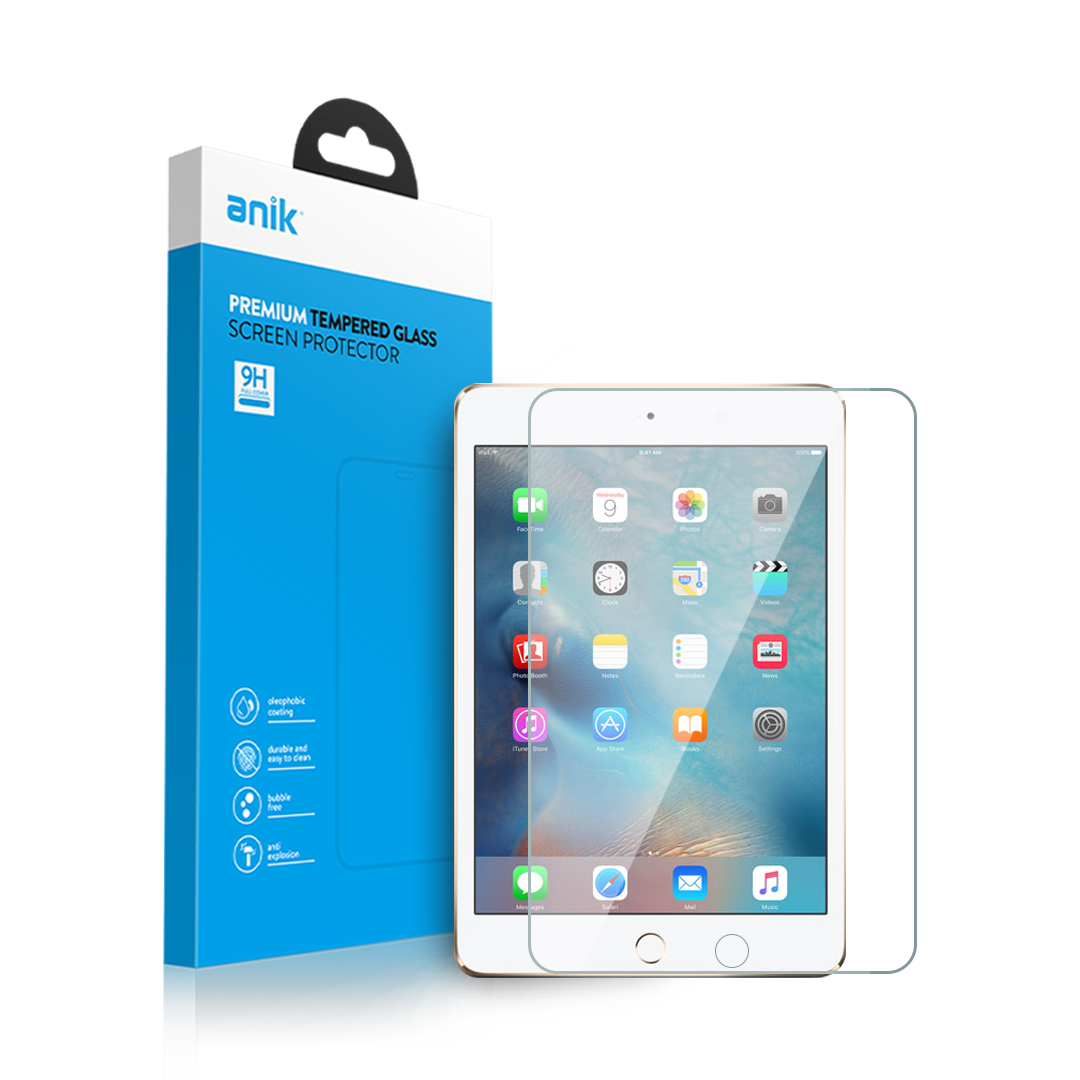 Anik Premium Full Edge Coverage High-Quality Clear Tempered Glass Screen Protector fit for iPad Mini 5