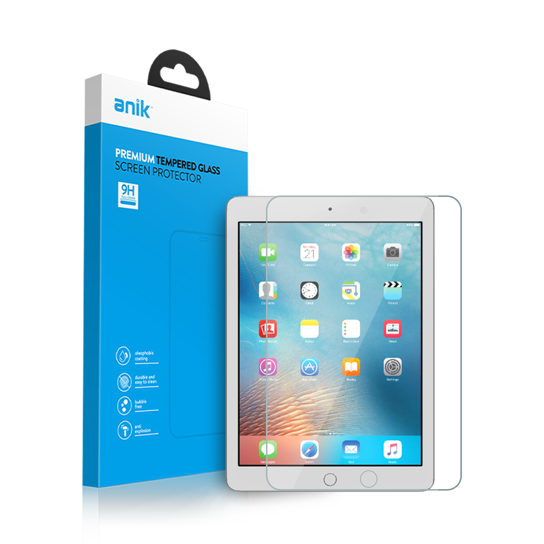 Anik Premium Full Edge Coverage High-Quality Clear Tempered Glass Screen Protector fit for iPad Pro 9.7"