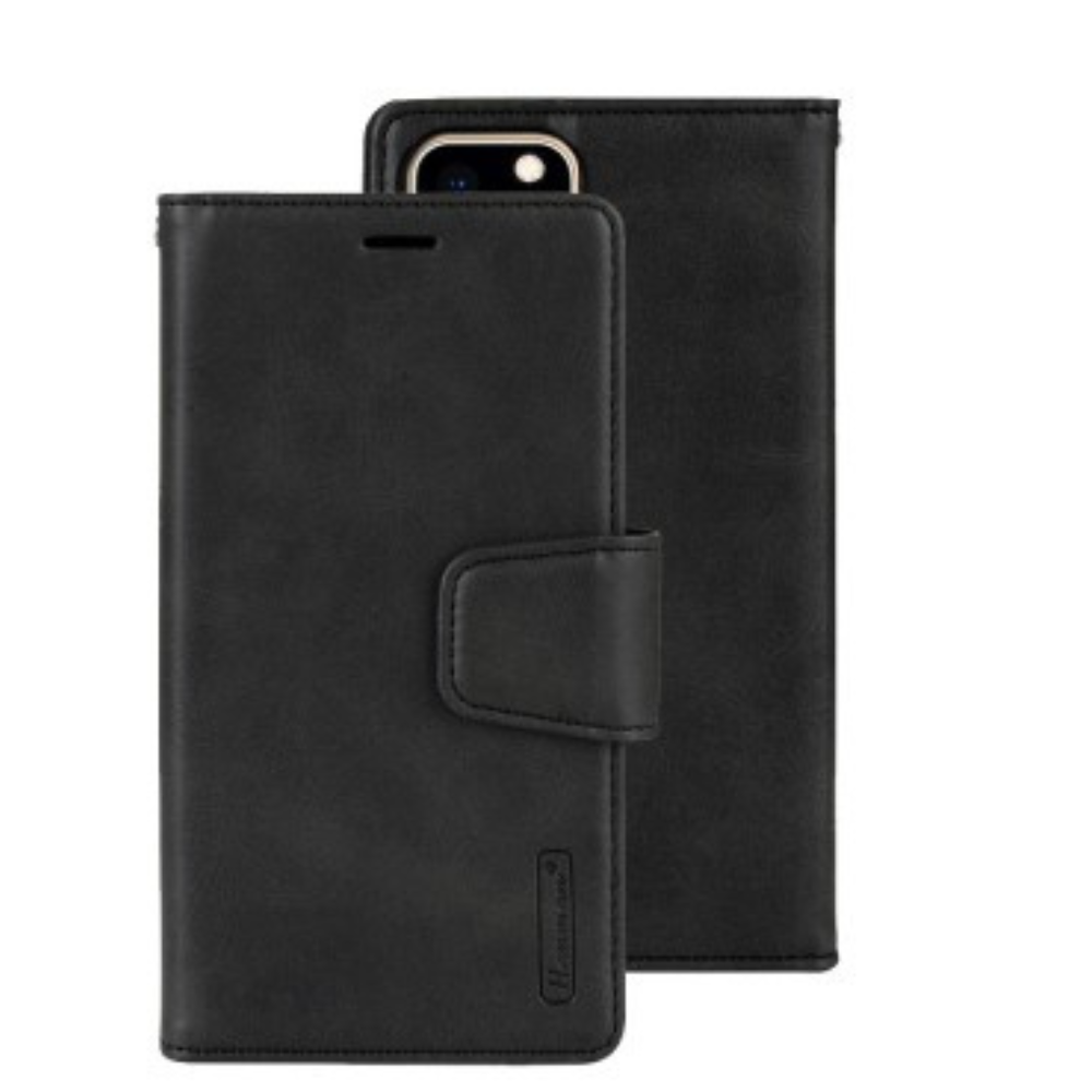 iPhone 11 Pro Compatible Case Cover With 2 in 1 Detachable Magnetic Flip Leather Wallet - Black