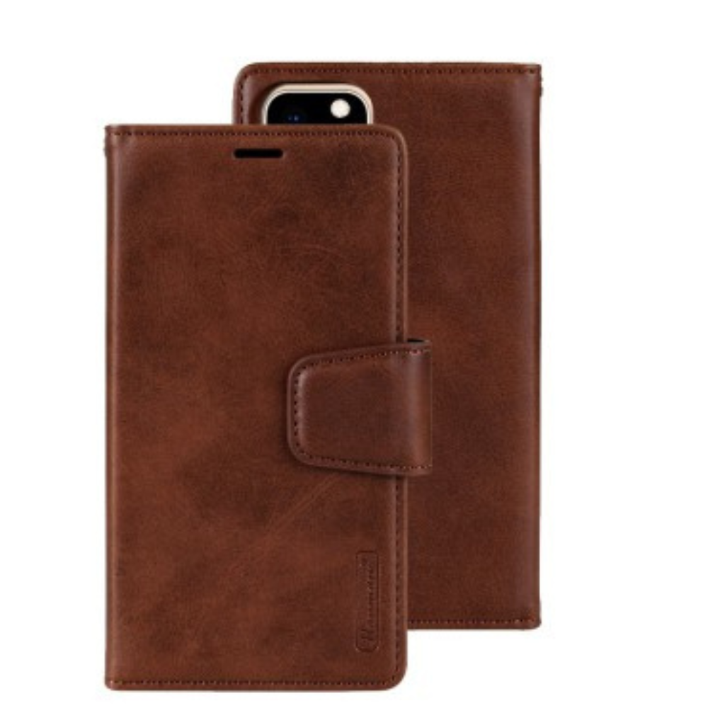 iPhone 11 Pro Compatible Case Cover With 2 in 1 Detachable Magnetic Flip Leather Wallet - Brown