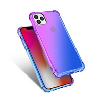 Thumbnail for iPhone 11 Pro Compatible Case Cover With Clear Rainbow Airbag Bumper Shockproof - Purple and Blue