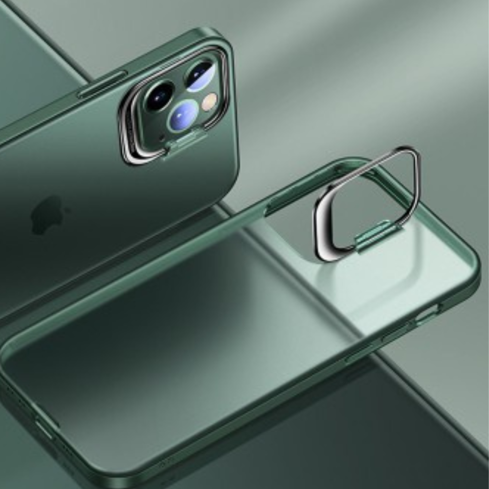 iPhone 11 Pro Compatible Case Cover With Invisible Bracket Protection - Green