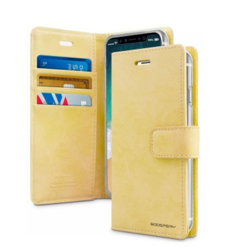 iPhone 11 Pro Compatible Case Cover With Premium Bluemoon Diary - Gold