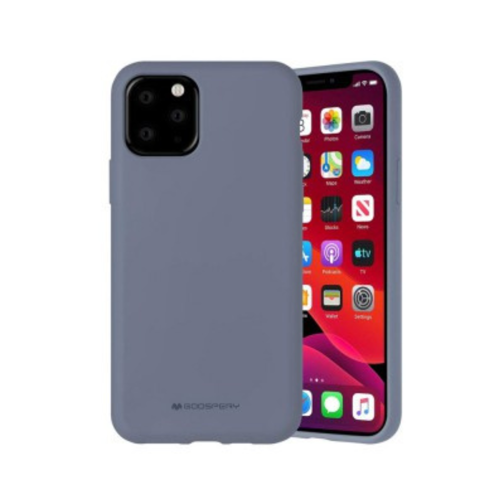 iPhone 11 Pro Compatible Case Cover With Premium Silicone - Lavender Grey