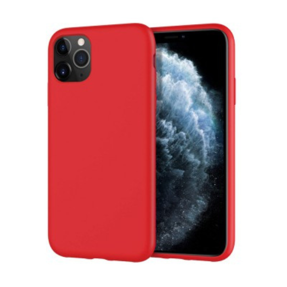 iPhone 11 Pro Compatible Case Cover With Premium Silicone -Red