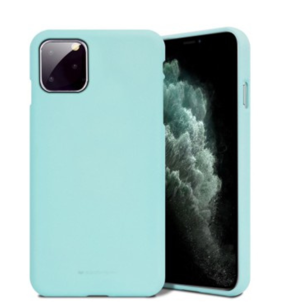 iPhone 11 Pro Compatible Case Cover With Premium Soft Feeling Jelly - Mint