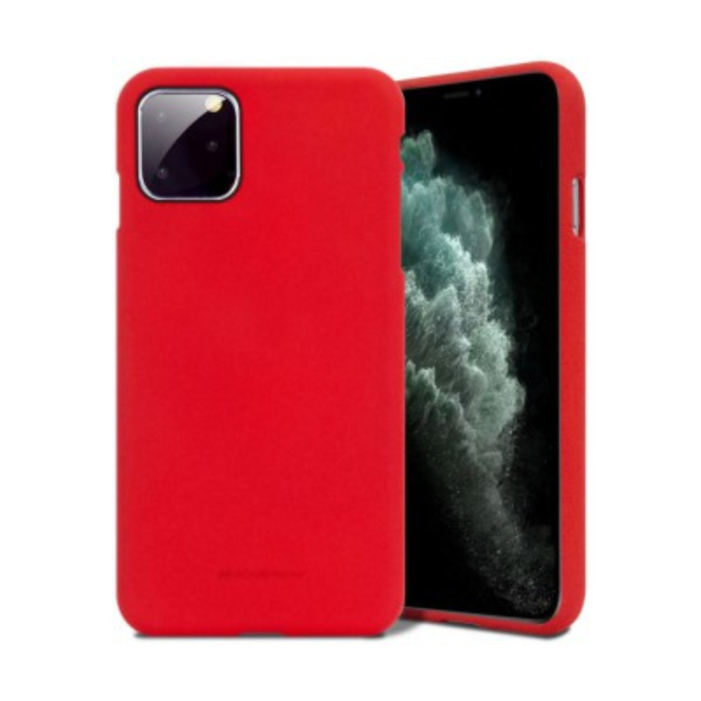 iPhone 11 Pro Compatible Case Cover With Premium Soft Feeling Jelly - Red