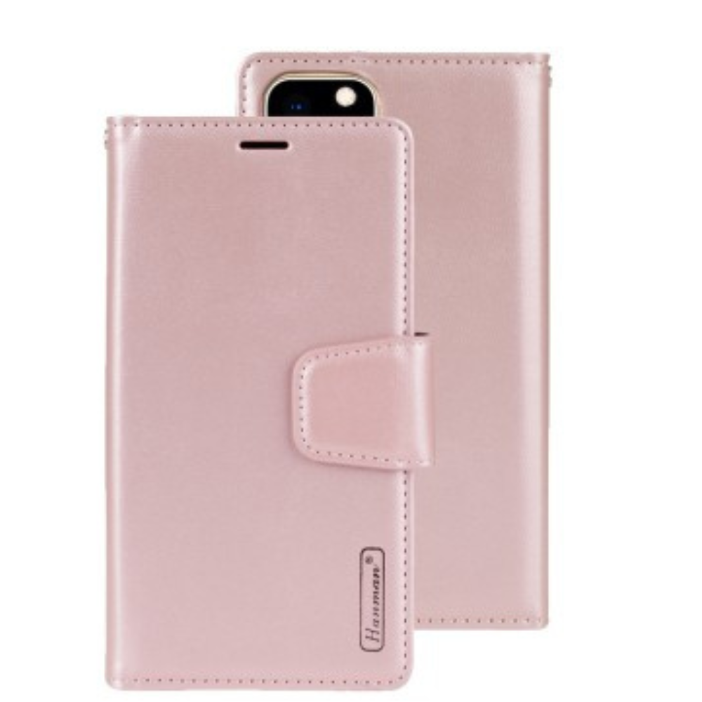 iPhone 11 Pro Max Compatible Case Cover With 2 in 1 Detachable Magnetic Flip Leather Wallet - Rose Gold