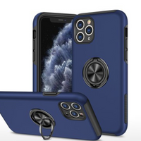 Thumbnail for iPhone 11 Pro Max Compatible Case Cover With Magnetic Ring Holder Shockproof  - Navy