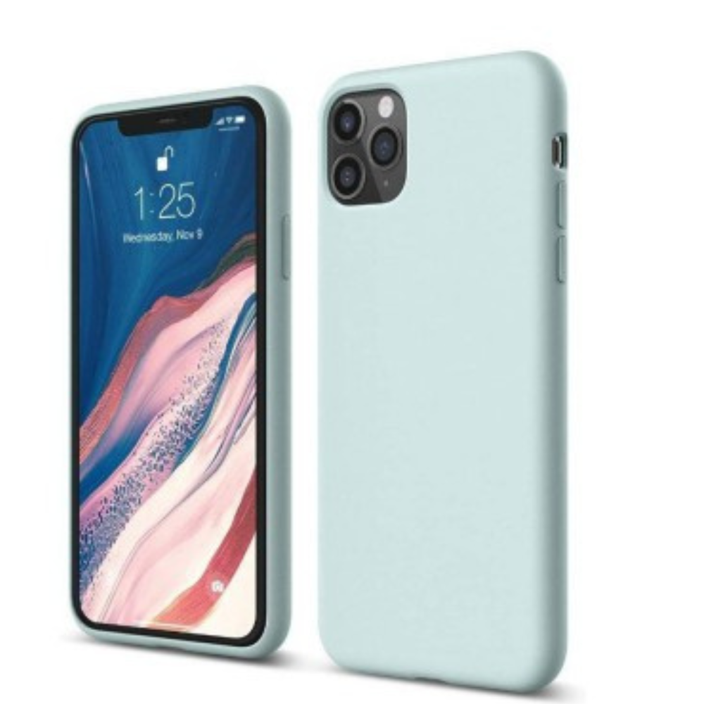 iPhone 11 Pro Max Compatible Case Cover With Premium Liquid Silicone - Mint