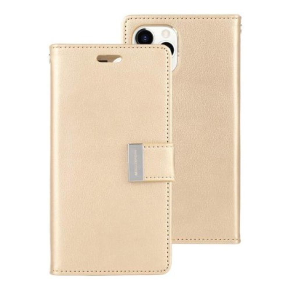 iPhone 11 Pro Max Compatible Case Cover With Premium Rich Diary - Gold