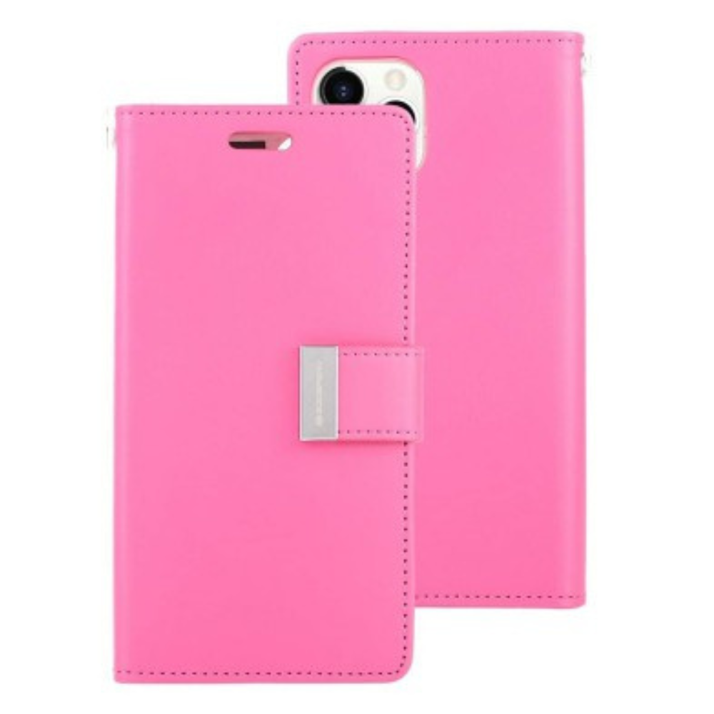 iPhone 11 Pro Max Compatible Case Cover With Premium Rich Diary - HotPink