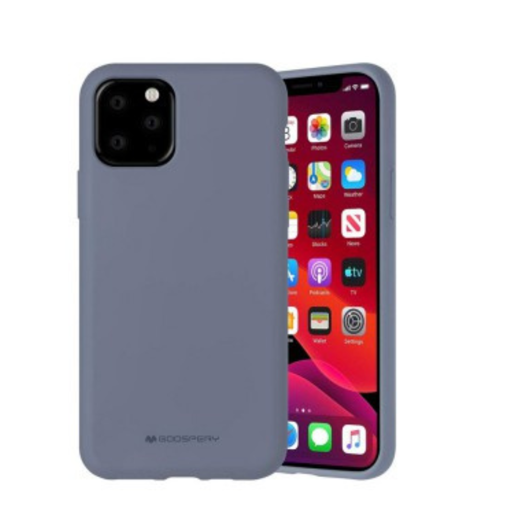 iPhone 11 Pro Max Compatible Case Cover With Premium Silicone - Lavender Grey