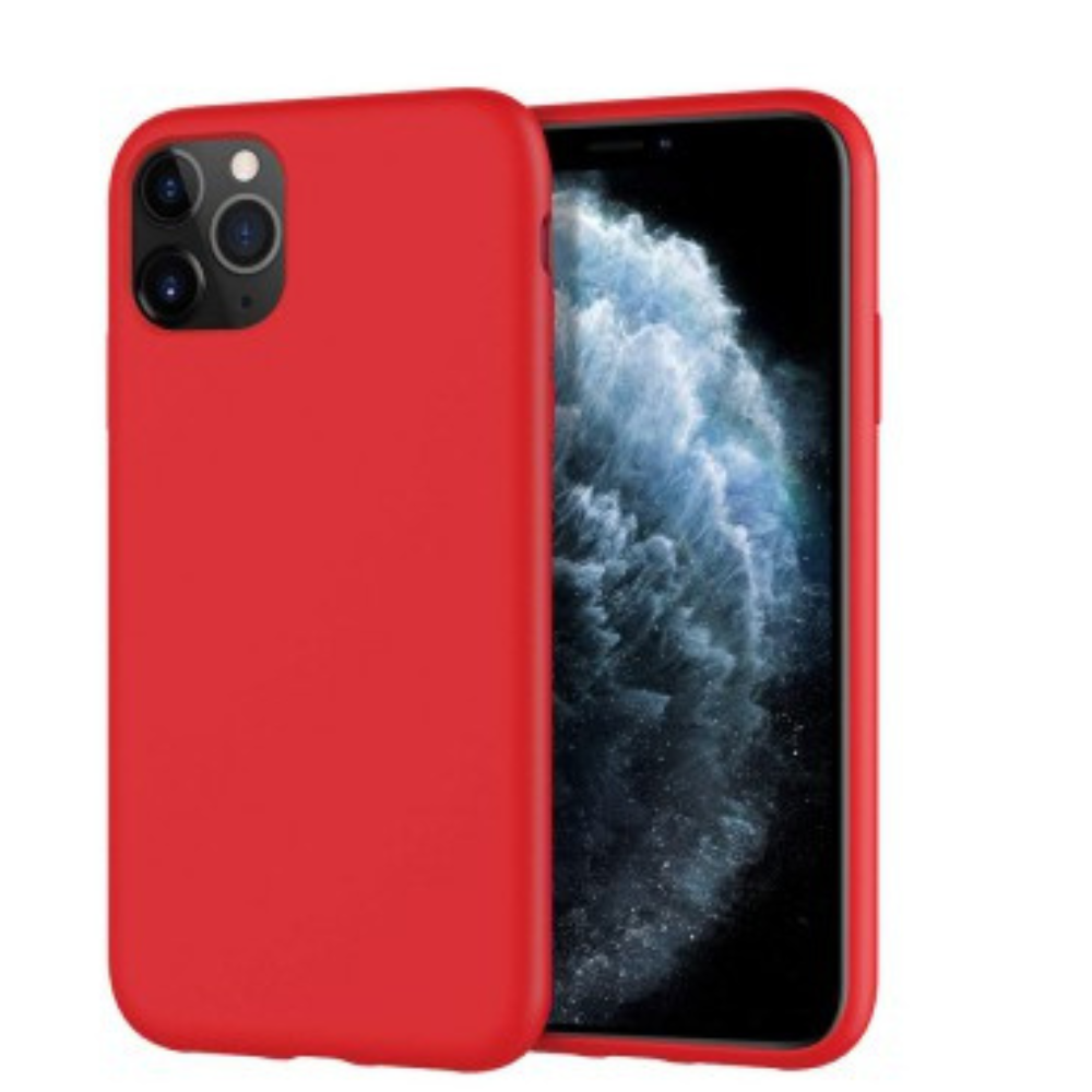 iPhone 11 Pro Max Compatible Case Cover With Premium Silicone - Red