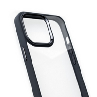 Thumbnail for iPhone 11 Pro Max Compatible Case Cover With Shockproof Clear PC Metal Camera Lens Protection  - Black