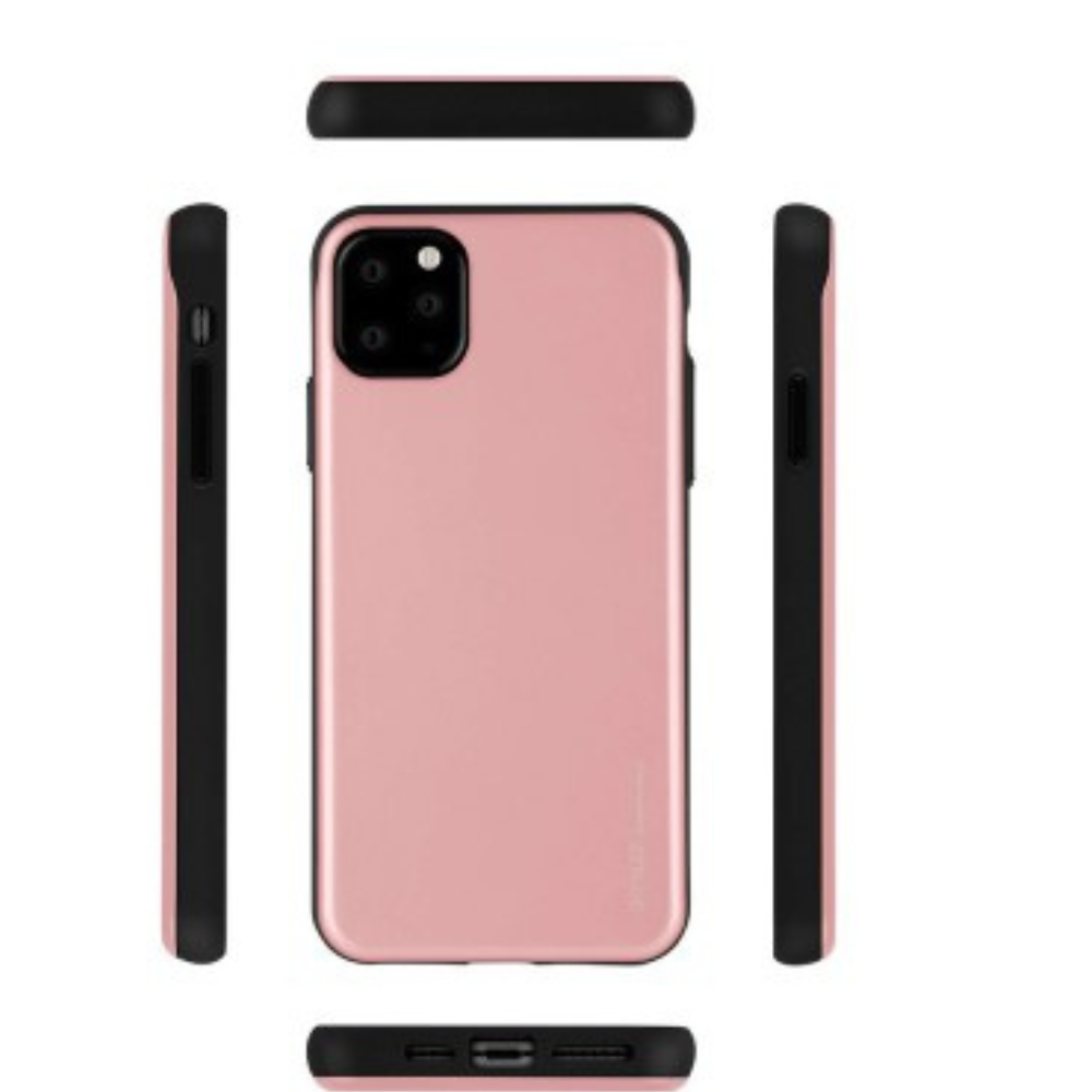 iPhone 11 Pro Max Compatible Case Cover With Sky Slide Bumper - Rose Gold