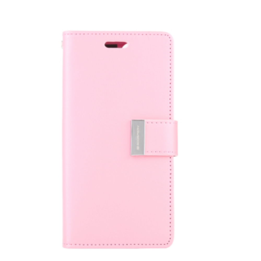 iPhone 12 Pro Compatible Case Cover With Premium Rich Diary - Pink