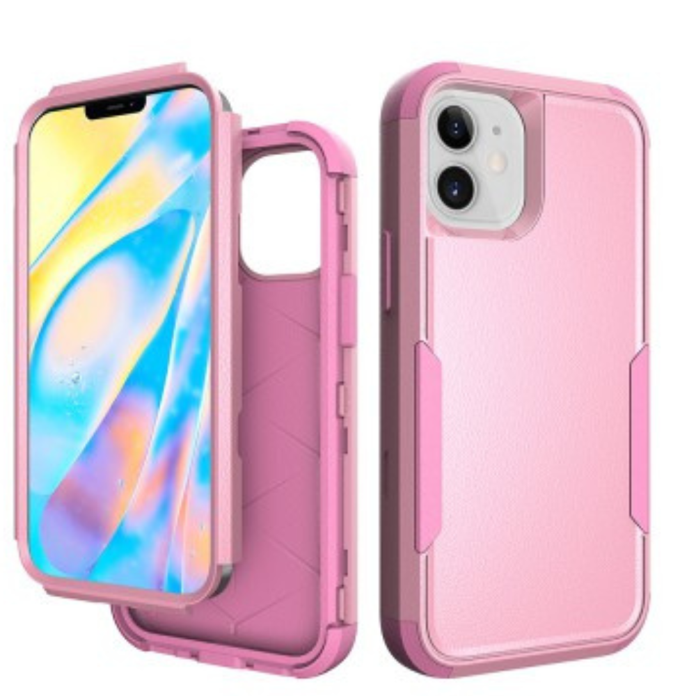 iPhone 12 Pro Compatible Case Cover With Premium Shockproof Heavy Duty Armor - Pink