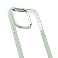 Thumbnail for iPhone 12 Pro Compatible Case Cover With Shockproof Clear PC Metal Camera Lens Protection  - Mint