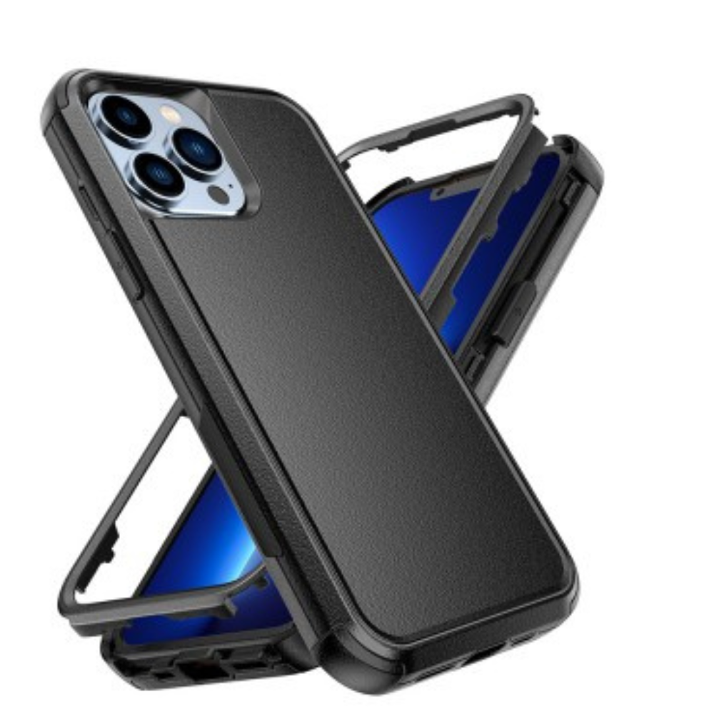 iPhone 12 Pro Compatible Case Cover With Shockproof Heavy Duty Armor Case Cover - Black