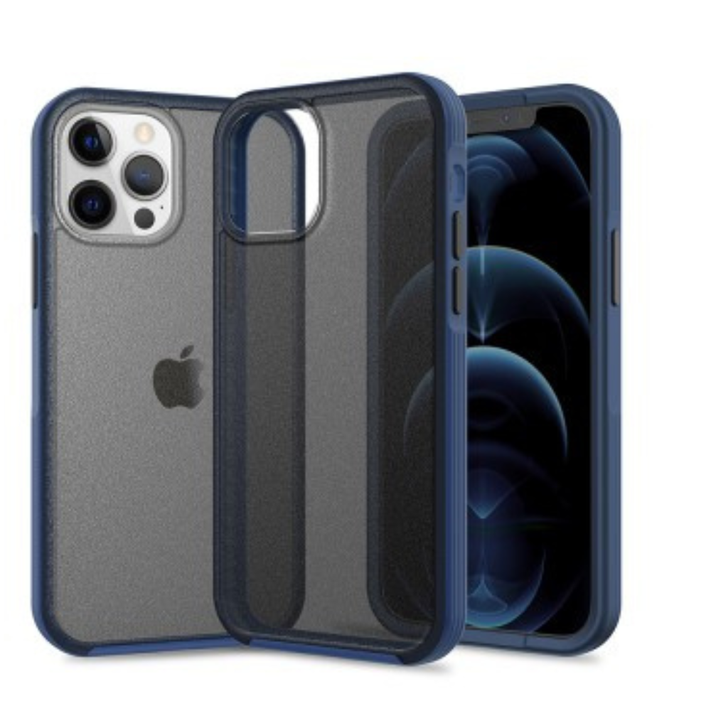 iPhone 12 Pro Max Compatible Case Cover With Heavy Duty Slim Tupoz - Black and Navy