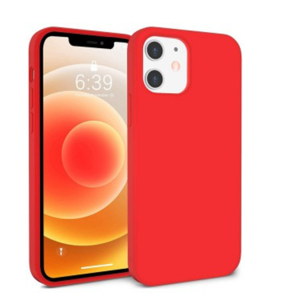 iPhone 12 Pro Compatible Case Cover With Premium Liquid Silicone - Red