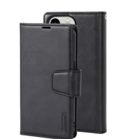 Thumbnail for iPhone 12 Pro Compatible Case with 2 in 1 Detachable Magnetic Flip Leather Wallet - Black