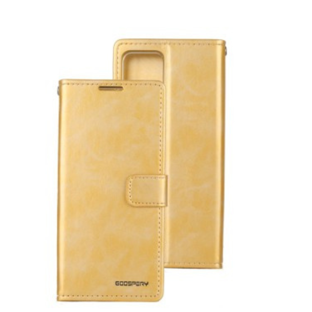 iPhone 12 Pro Compatible Case Cover With Premium Bluemoon Diary - Gold