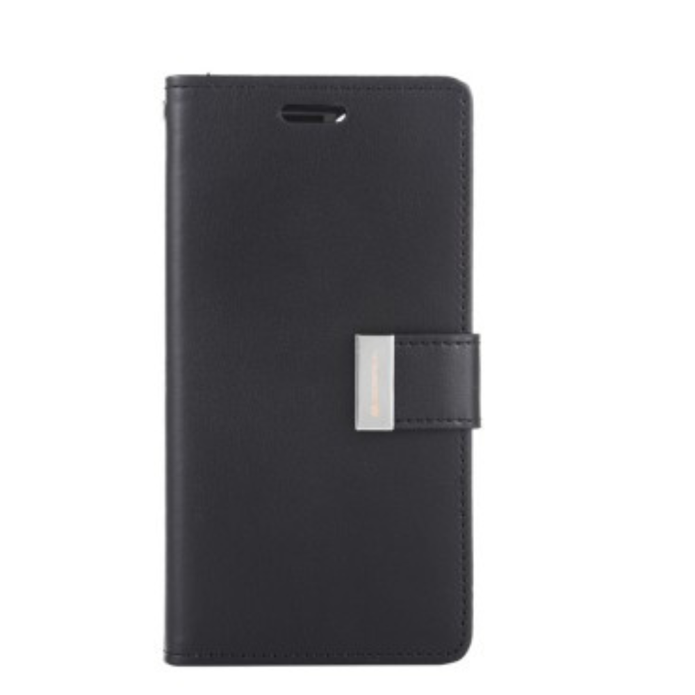 iPhone 12 Pro Compatible Case Cover With Premium Rich Diary - Black