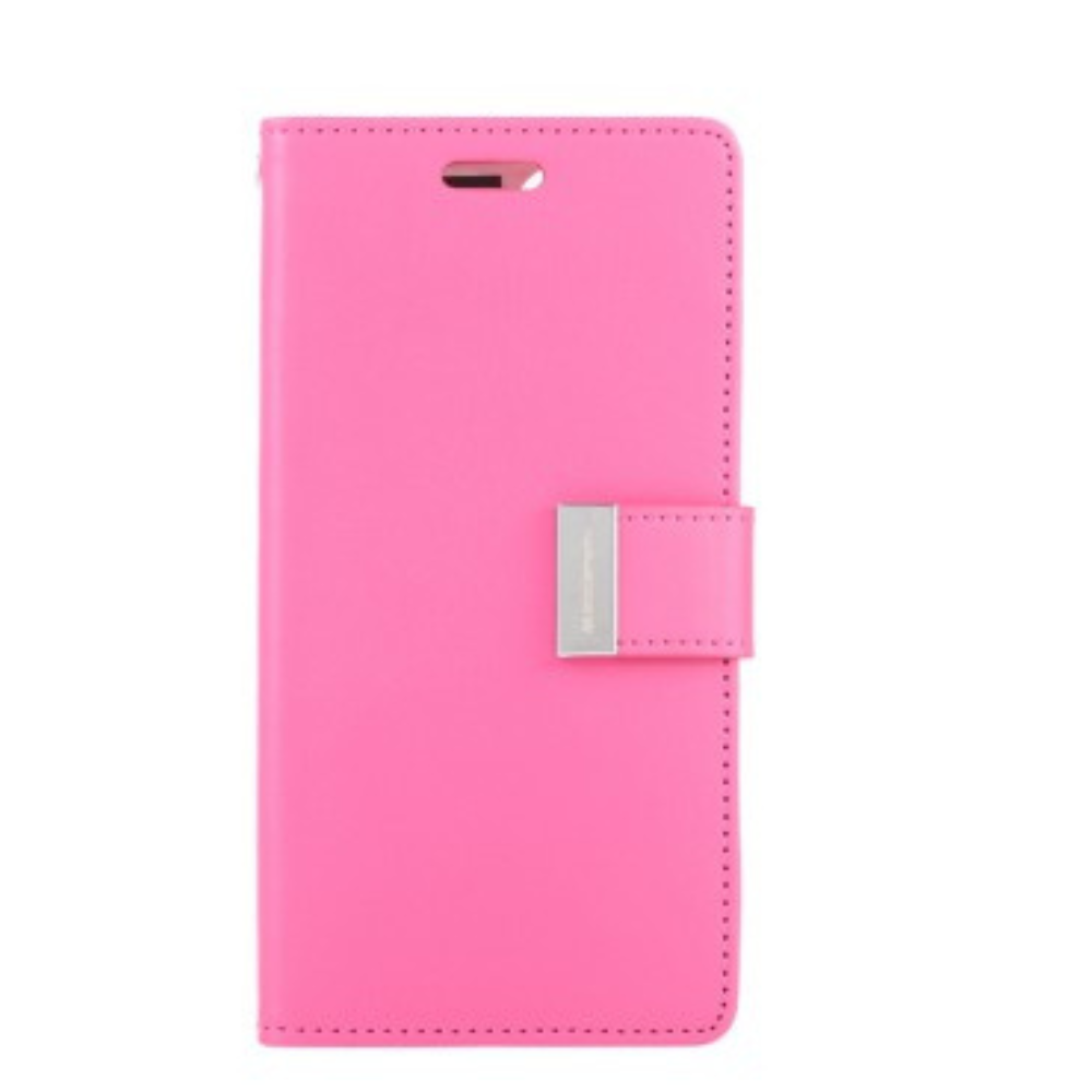 iPhone 13 Mini Compatible Case Cover With Premium Rich Diary - HotPink