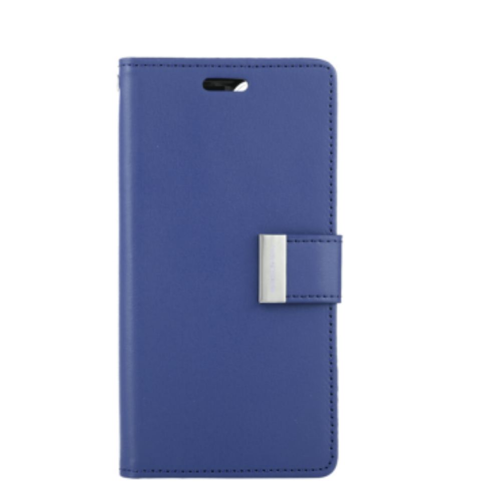 iPhone 13 Mini Compatible Case Cover With Premium Rich Diary - Navy