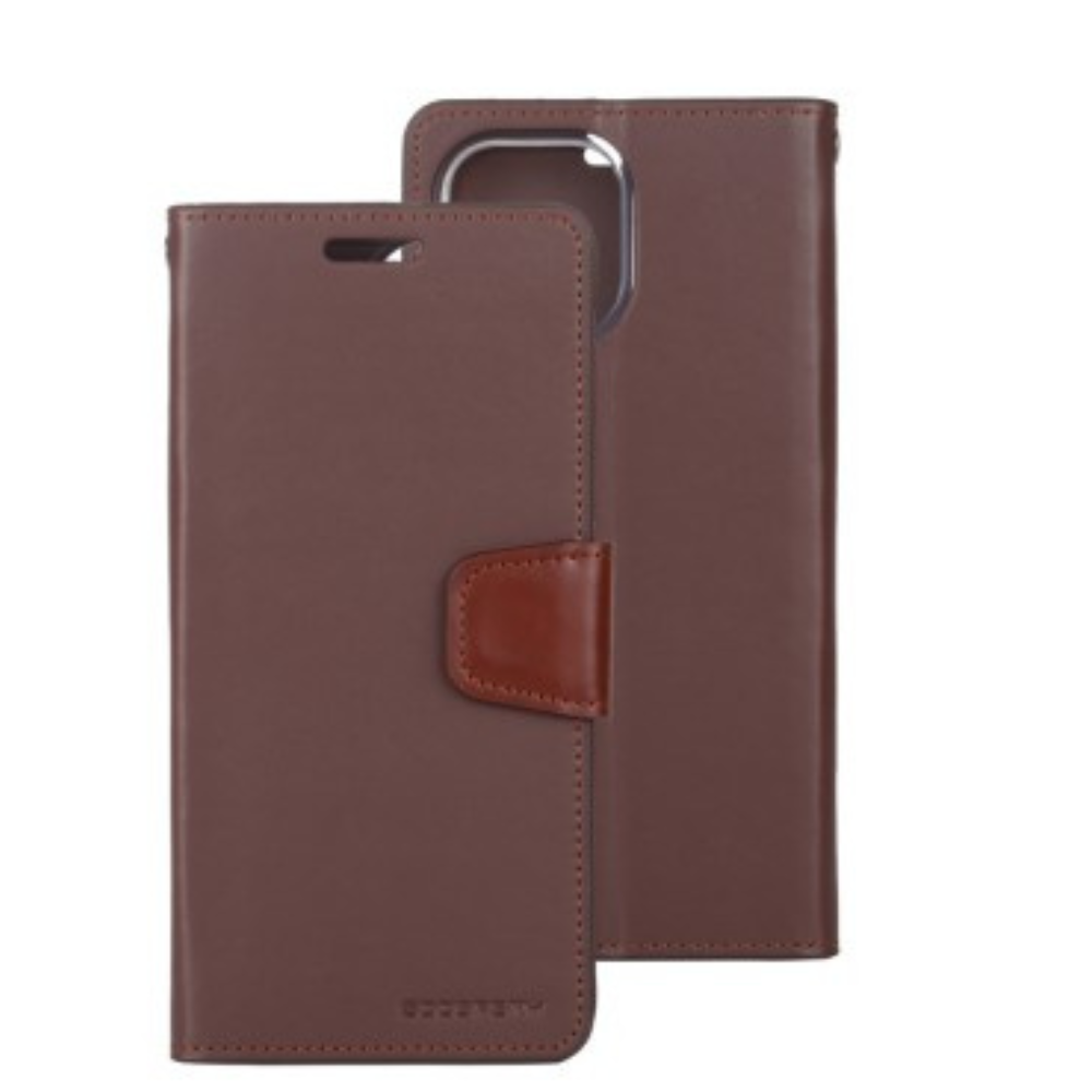 iPhone 13 Mini Compatible Case Cover With Premium Sonata Diary - Brown