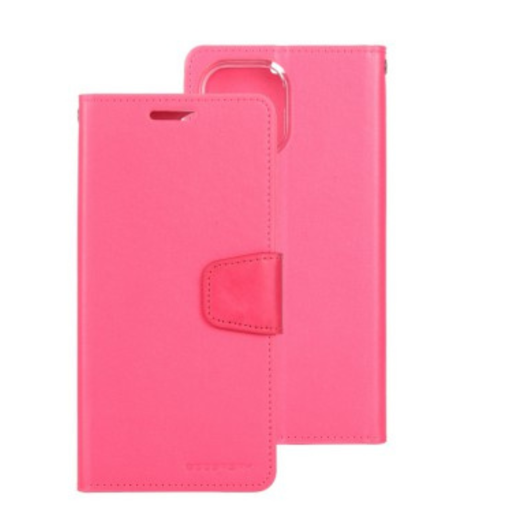 iPhone 13 Mini Compatible Case Cover With Premium Sonata Diary - HotPink