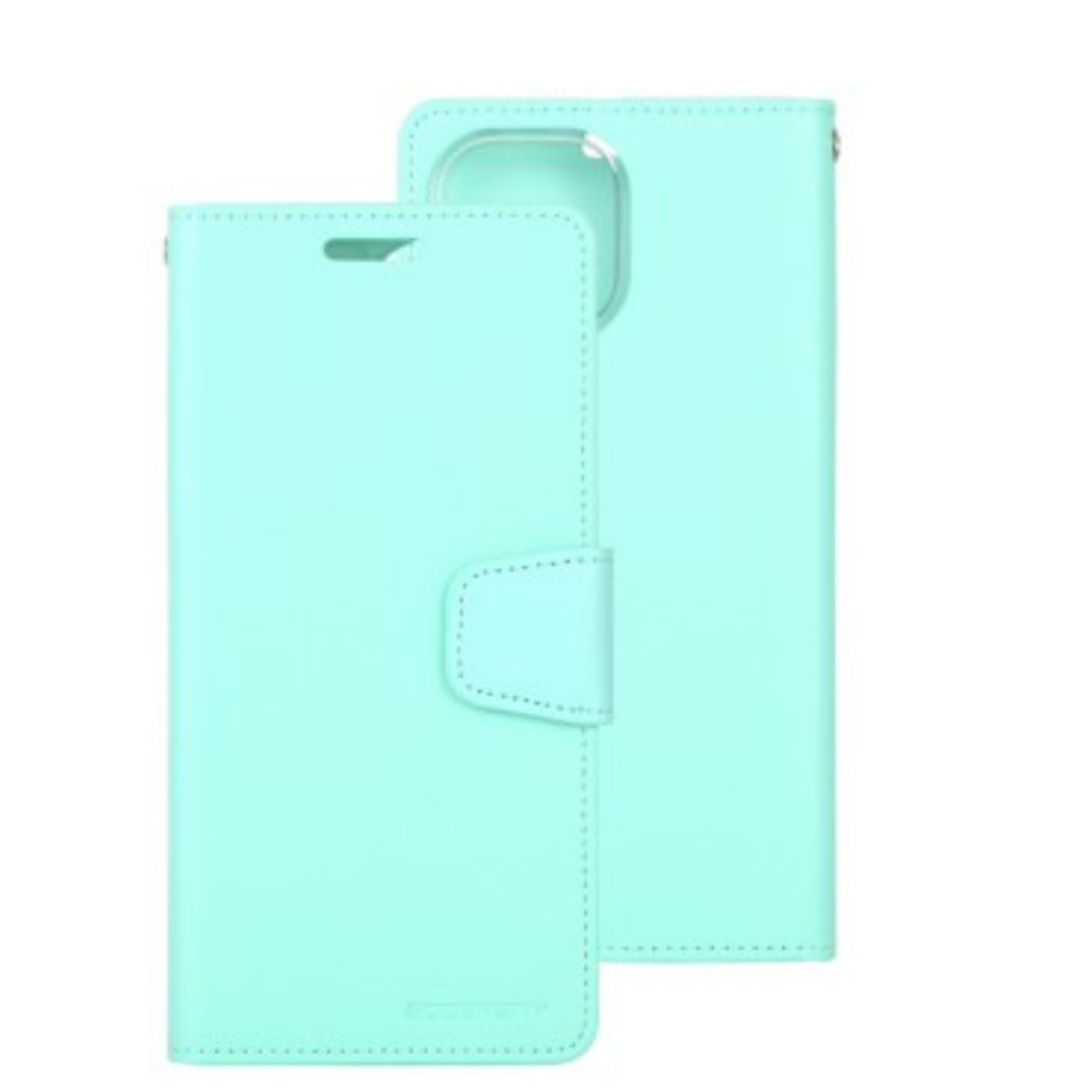 iPhone 13 Mini Compatible Case Cover With Premium Sonata Diary - Mint