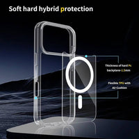 Thumbnail for iPhone 17 Pro Max MagSafe Compatible Hybrid Transparent Case | Acrylic + TPU Shockproof Clear Cover Australia