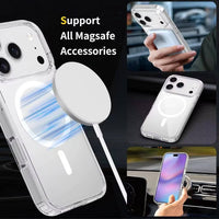 Thumbnail for iPhone 17 Pro Max MagSafe Compatible Hybrid Transparent Case | Acrylic + TPU Shockproof Clear Cover Australia