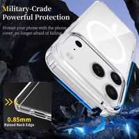 Thumbnail for iPhone 17 Pro Max MagSafe Compatible Hybrid Transparent Case | Acrylic + TPU Shockproof Clear Cover Australia