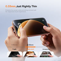 Thumbnail for iPhone 17 Pro Max Premium Crystal Diamond Series Tempered Glass Screen Protector – Clear & Privacy with Dust-Free Chamber Easy Installer | Australian Stock