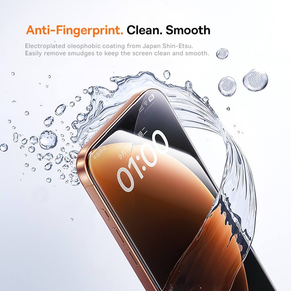 iPhone 17 Pro Max Premium Crystal Diamond Series Tempered Glass Screen Protector – Clear & Privacy with Dust-Free Chamber Easy Installer | Australian Stock