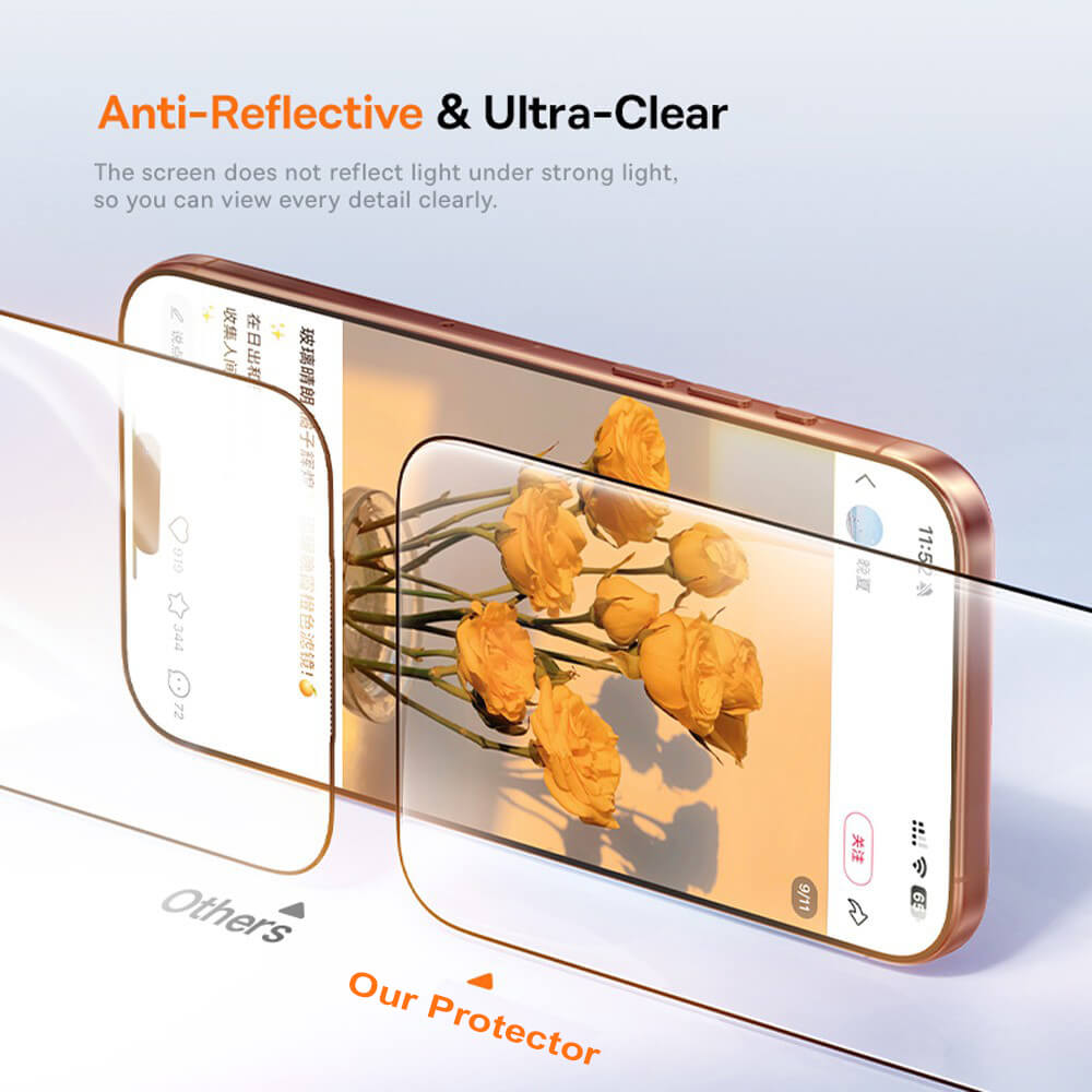 iPhone 17 Pro Max Premium Crystal Diamond Series Tempered Glass Screen Protector – Clear & Privacy with Dust-Free Chamber Easy Installer | Australian Stock