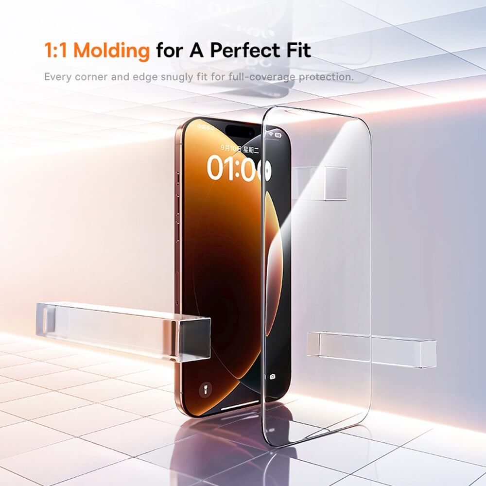 iPhone 17 Pro Max Premium Crystal Diamond Series Tempered Glass Screen Protector – Clear & Privacy with Dust-Free Chamber Easy Installer | Australian Stock