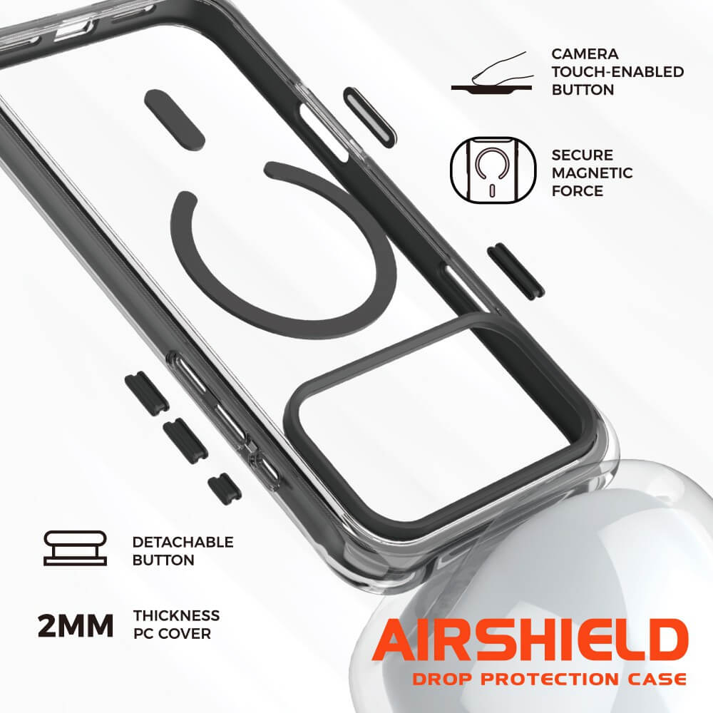 iPhone 17 Pro Max White Shockproof MagSafe Compatible Case – Clear AirShield Drop Protection Australia